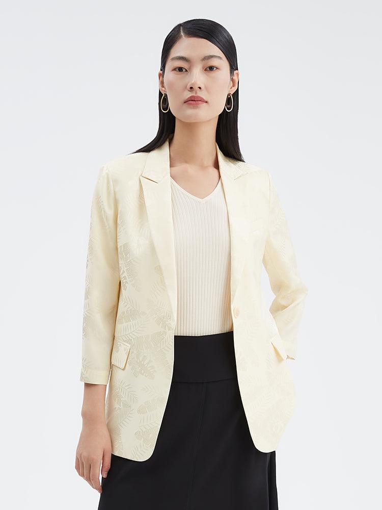 16 MM Jacquard Silk Blazer GOELIA