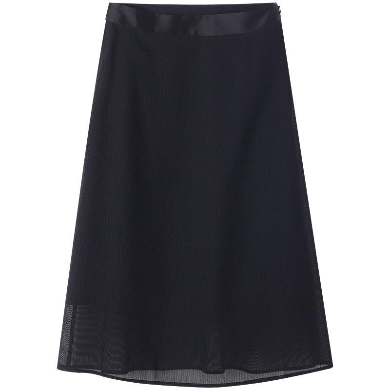 Triacetate Mesh A-Line Skirt GOELIA