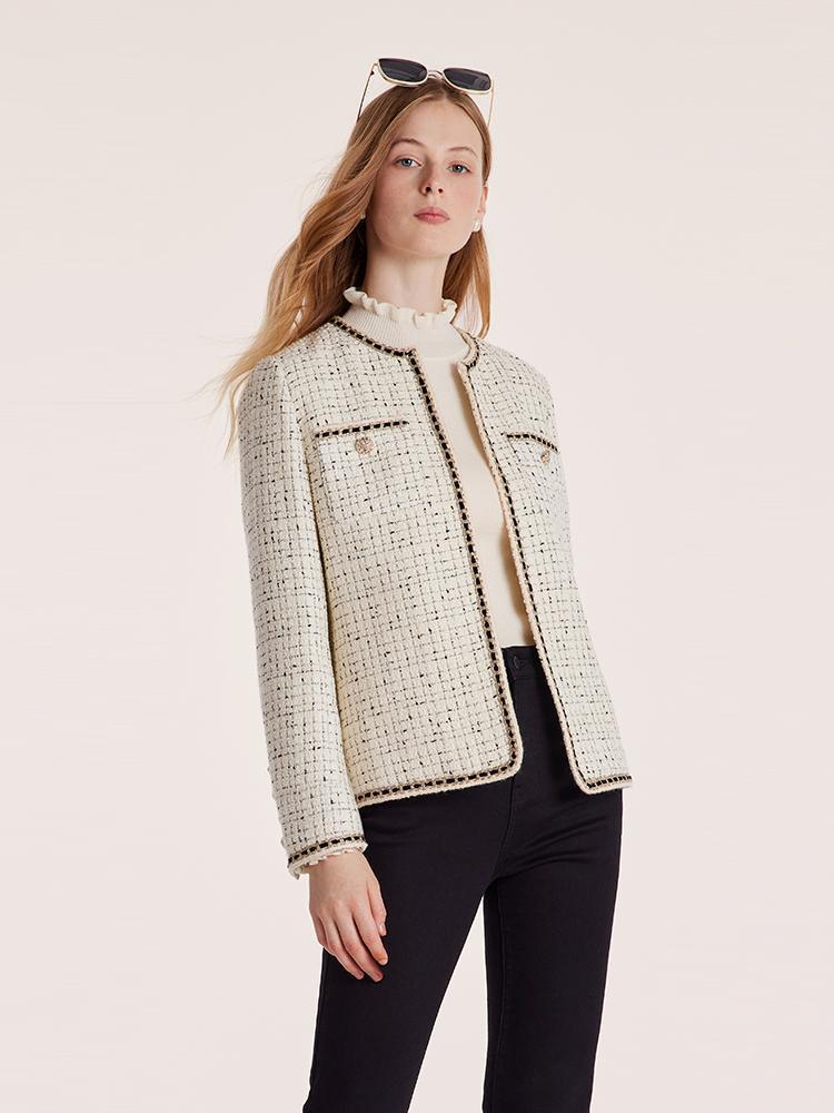 Wool-Blend Tweed Jacket With Bag GOELIA