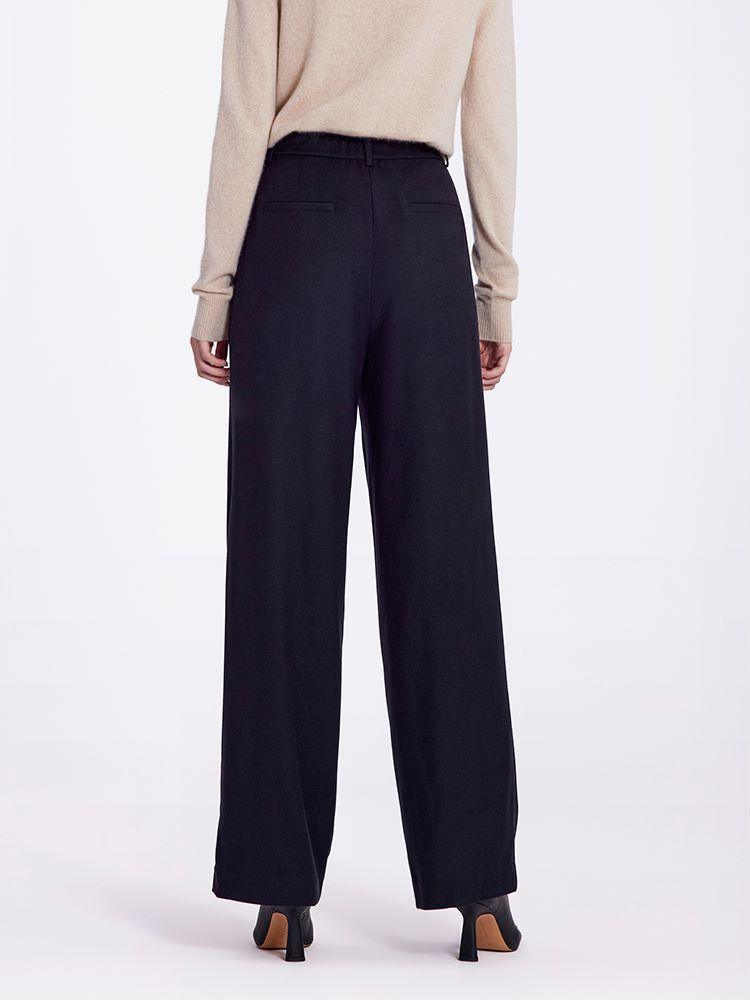 Wool Straight Full Length Pants GOELIA