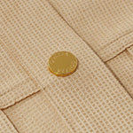 Cotton Dress And Suede Vest Set GOELIA