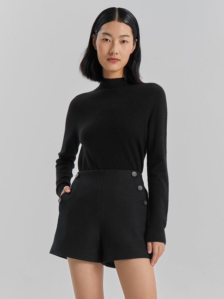 Mock Neck Cashmere Sweater GOELIA