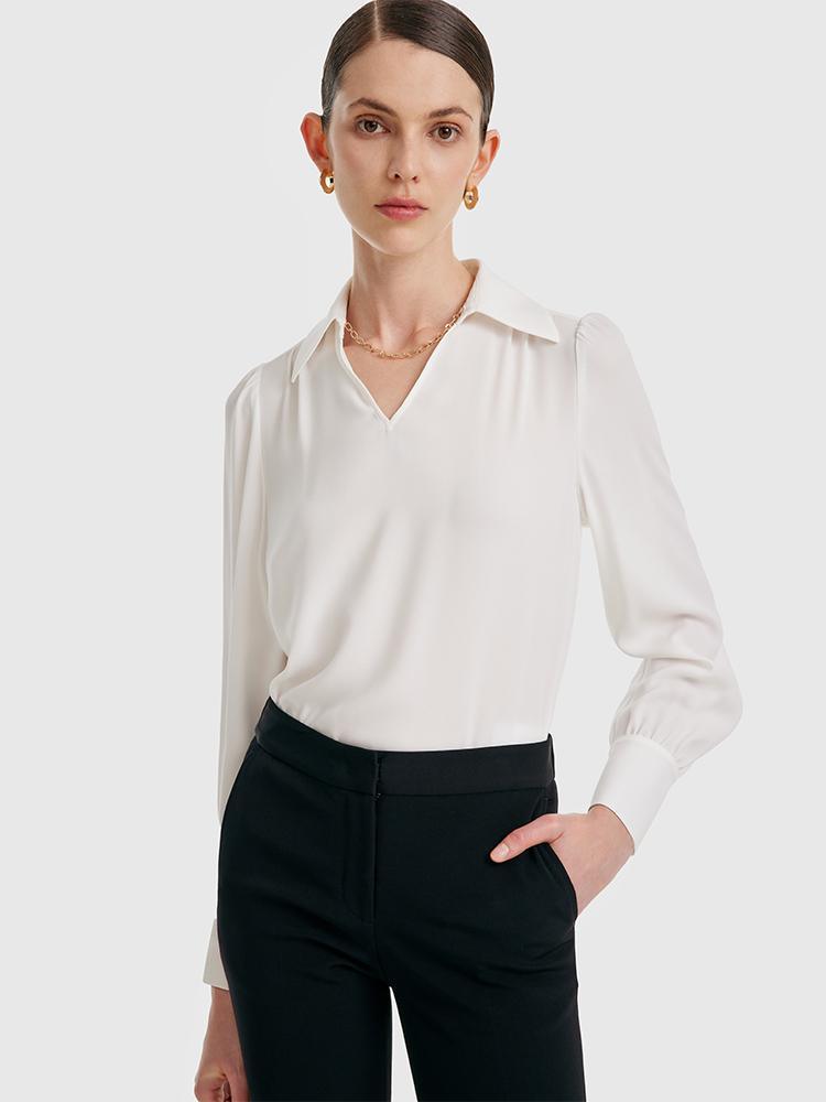 Acetate Floating Collar Shirt (With Removable Chain) GOELIA