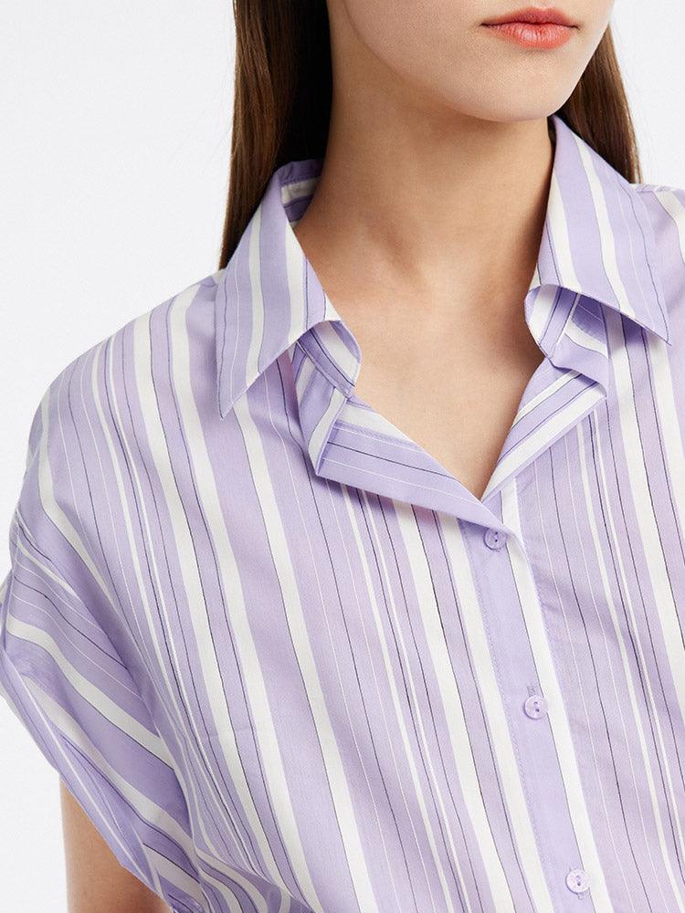 Purple Stripe Shirt GOELIA