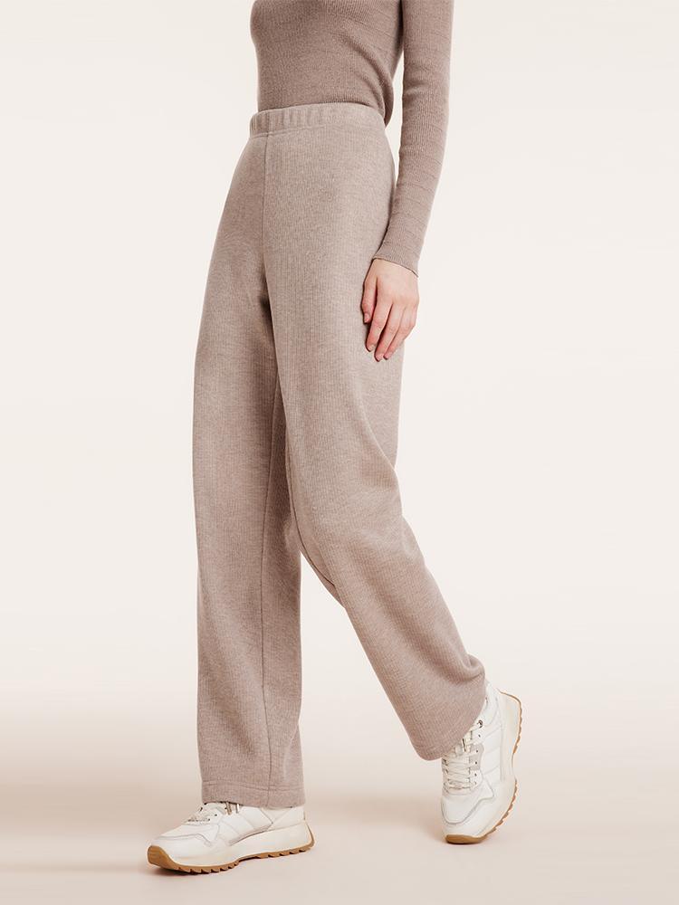 Knit Straight Full Length Pants GOELIA