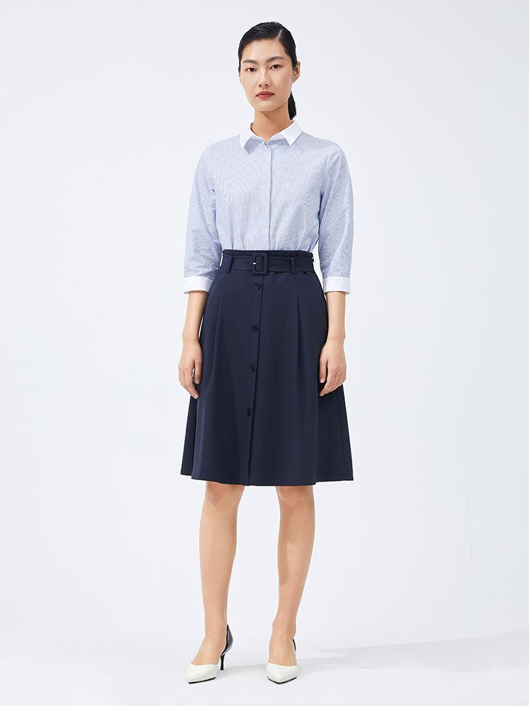 High Waisted A-line Half Skirt GOELIA