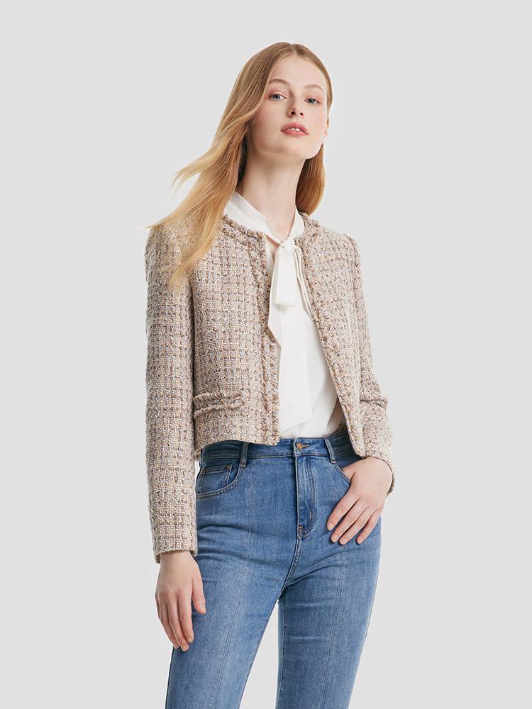 Knitted Tweed Short Jacket GOELIA