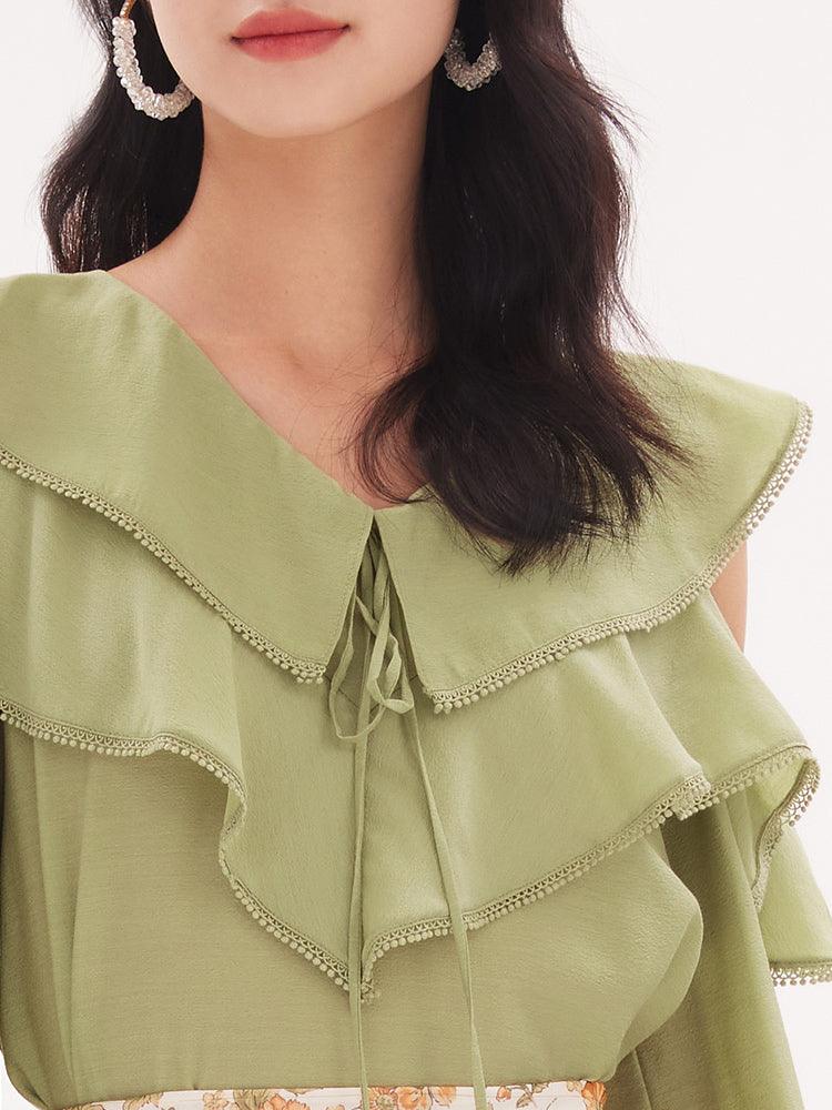 Acetate Woven Blouse GOELIA