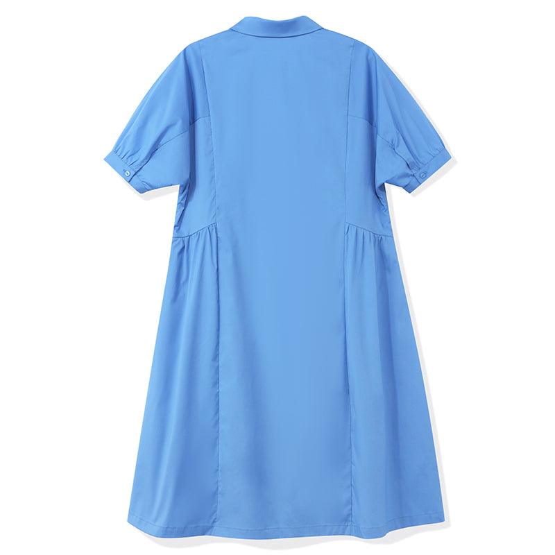 Cotton Waist-skimming Dress GOELIA