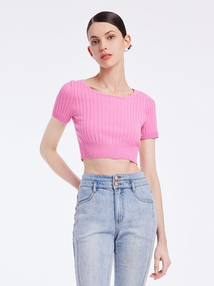 Basic Fitted Crop Top GOELIA