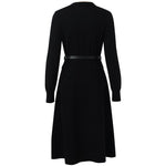 Tencel Solid Dress With Leather Belt GOELIA