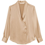 Triacetate French Long Sleeve Shirt GOELIA