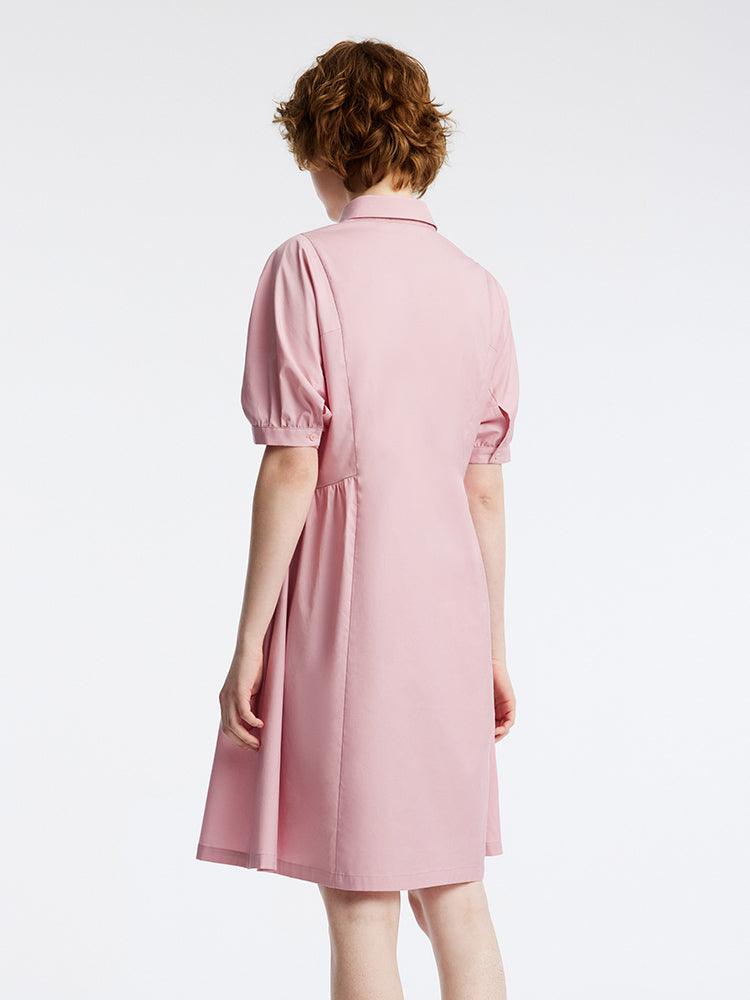 Cotton Waist-skimming Dress GOELIA