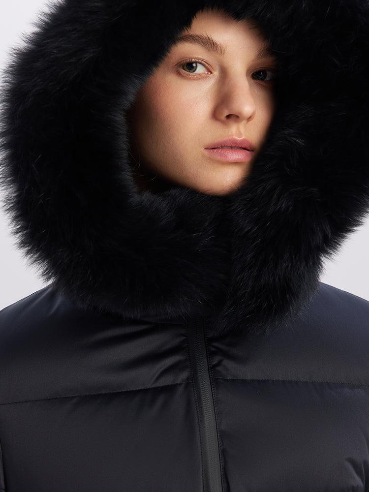 Fox Fur Tight Goose Down Coat GOELIA