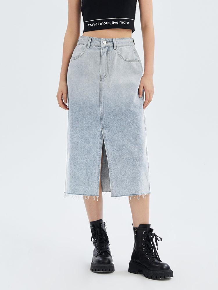 Acetate Denim Skirt GOELIA