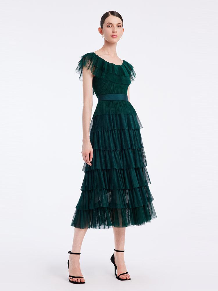 Multi-Layer Pleated Dress GOELIA