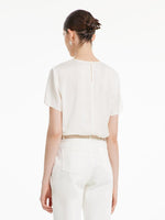 22 Momme Silk Short Sleeve Woven Top GOELIA