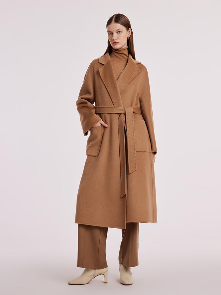 Pure Cashmere Tie-up Coat GOELIA