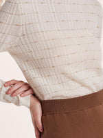 Tencel Wool Jacquard Sweater And Half Skirt Two-Piece Set GOELIA