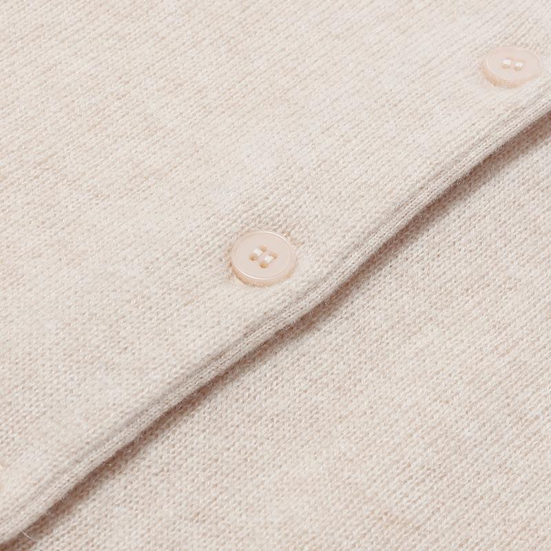 Solid Seamless Cashmere Cardigan GOELIA