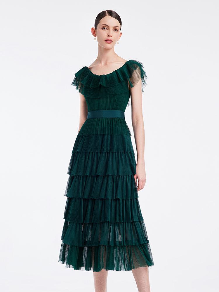 Multi-Layer Pleated Dress GOELIA