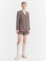 Tweed Wool Shorts GOELIA