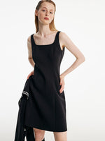 Sports Style Tank Dress And College Style Jacket Two-piece Set GOELIA