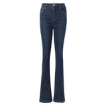 Mulberry Silk Denim Flared Trousers GOELIA