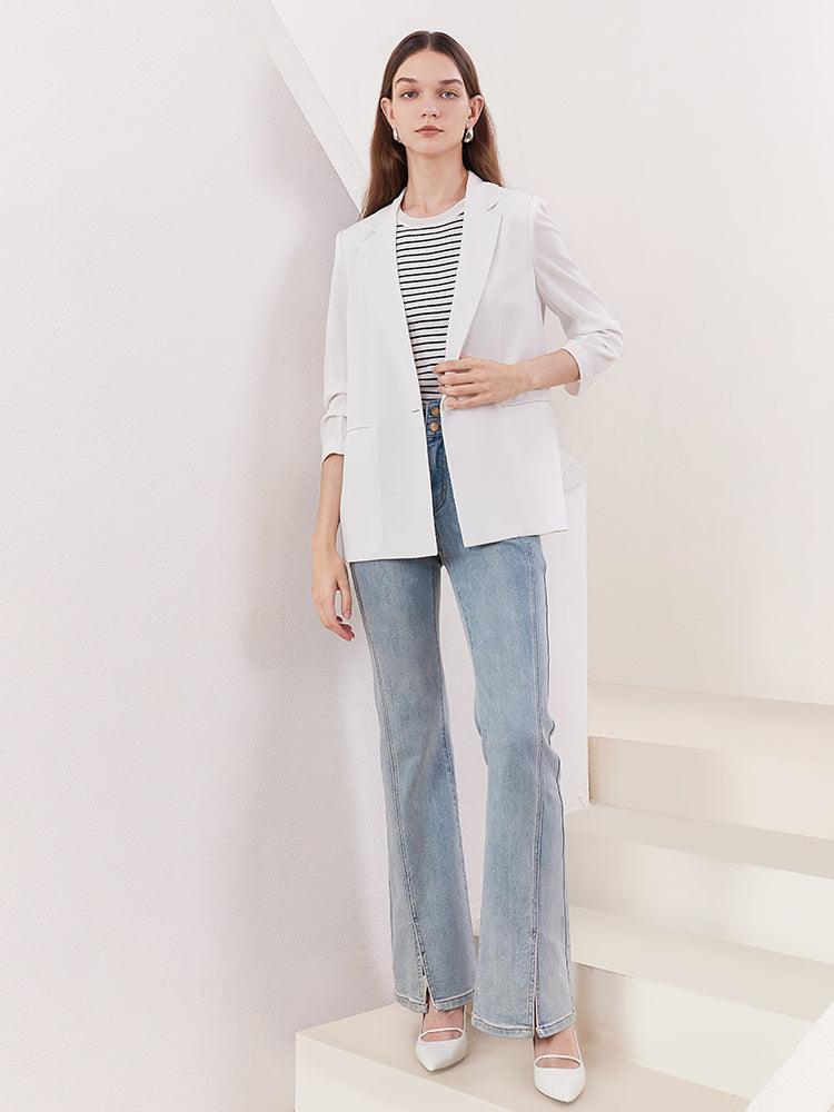 Minimalist One-Button Blazer GOELIA