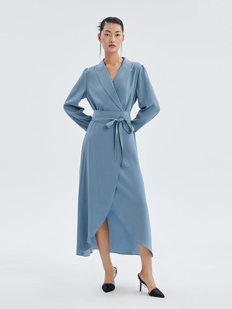 Triacetate Notched Lapel Blazer Dress GOELIA