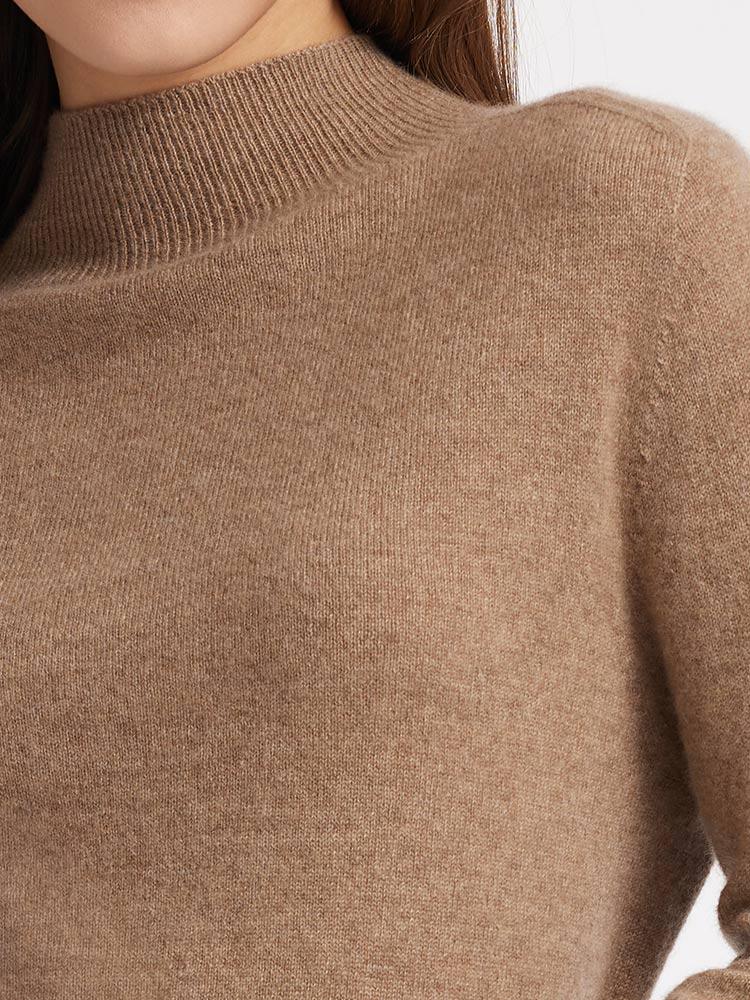 Mock Neck Cashmere Sweater GOELIA