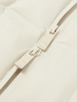 White Stand Collar Short Goose Down Garment GOELIA