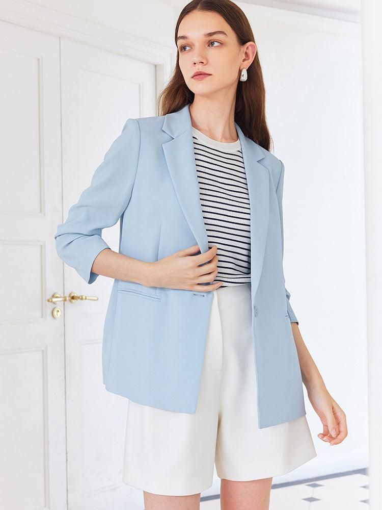 Minimalist One-Button Blazer GOELIA