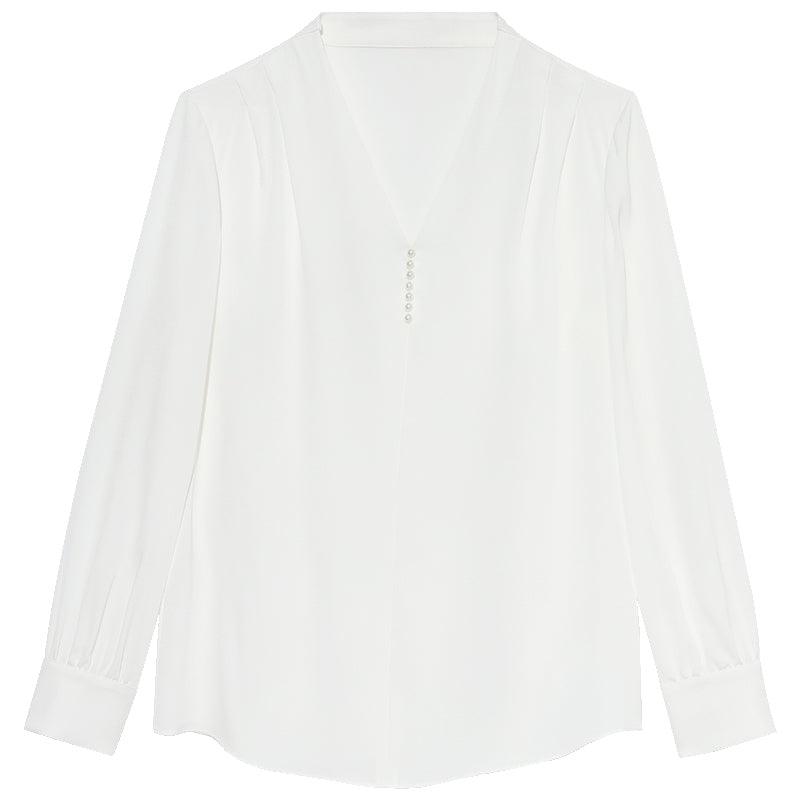 Acetate V-Neck Blouse GOELIA