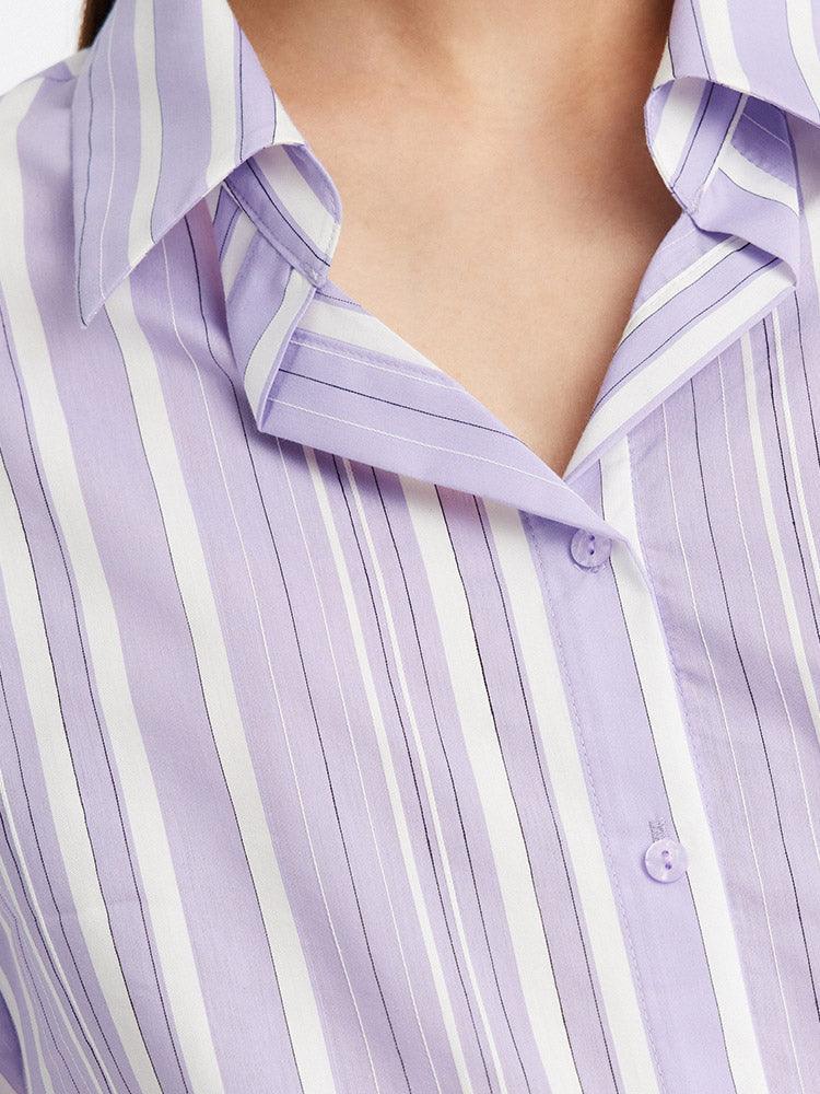 Purple Stripe Shirt GOELIA