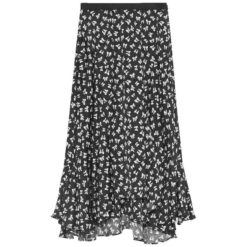 Bowknot Printed Fishtail Skirt GOELIA