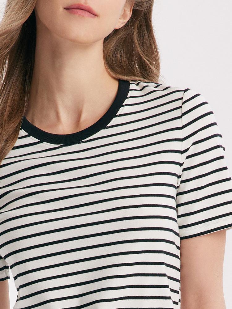 Knit Stripe T-Shirt GOELIA