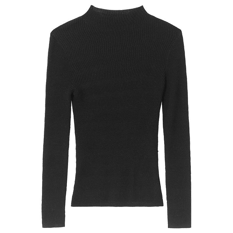 Slim Boat Neck Woolen Sweater GOELIA