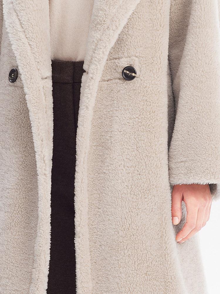 Teddy Lamb Wool  Coat GOELIA