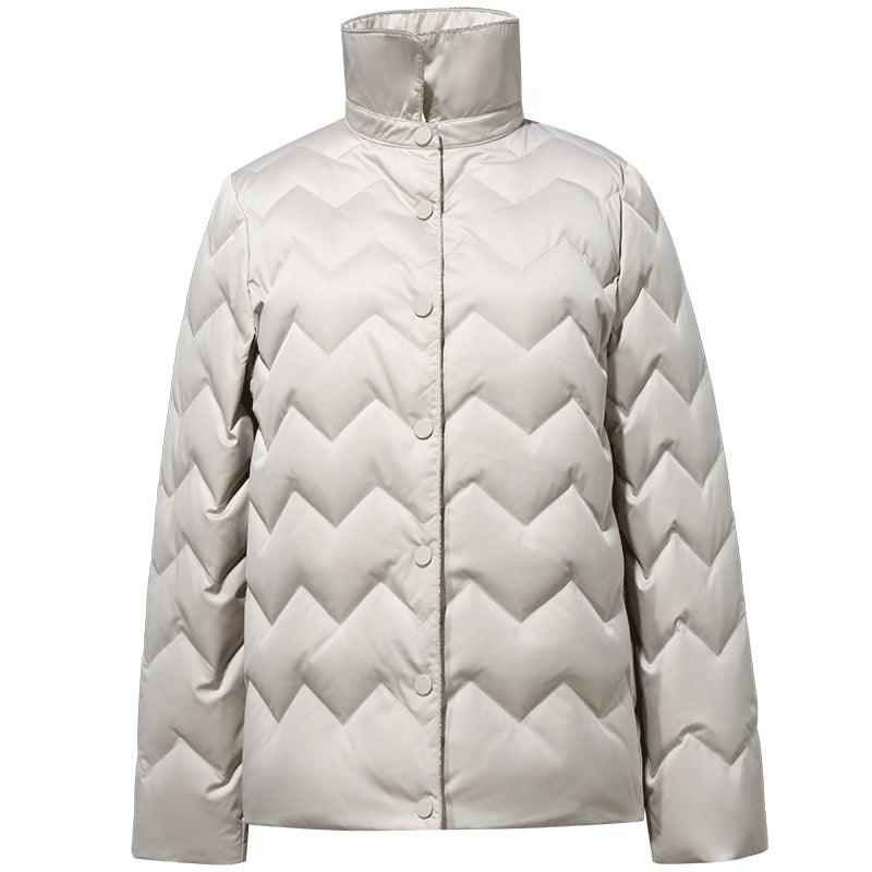 Beige Goose Down Coat GOELIA