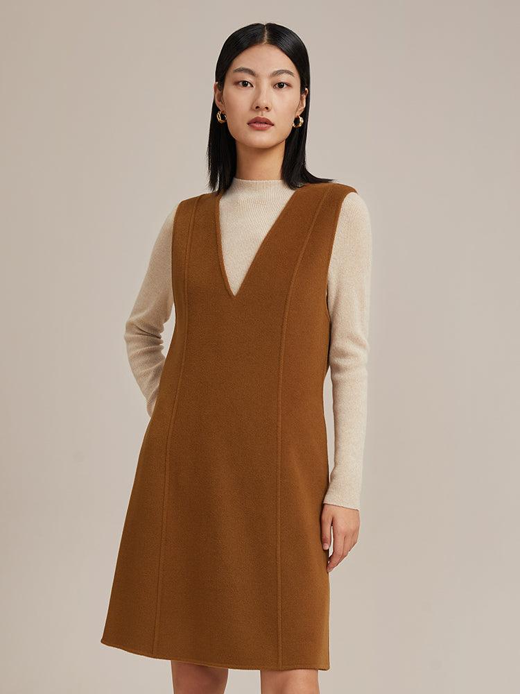 100% Wool Jumper Dress GOELIA