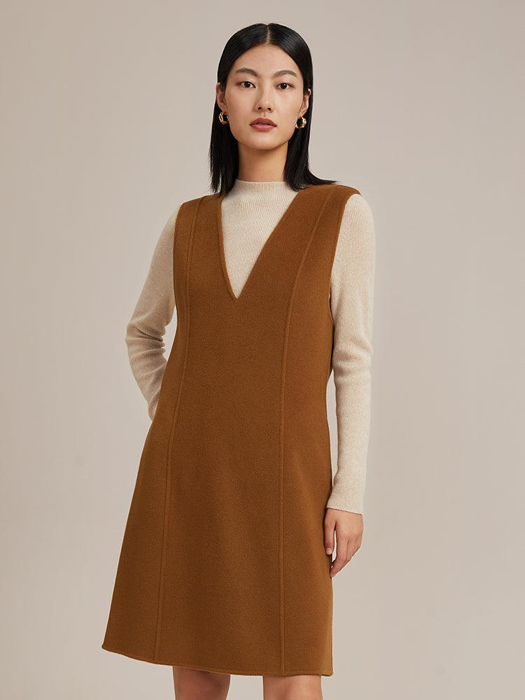 Robe pull 100% laine 
