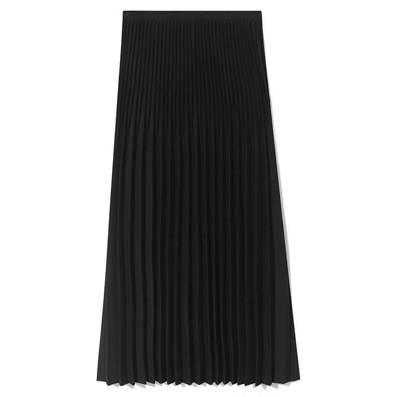 Pleated Mid-Calf Skirt GOELIA