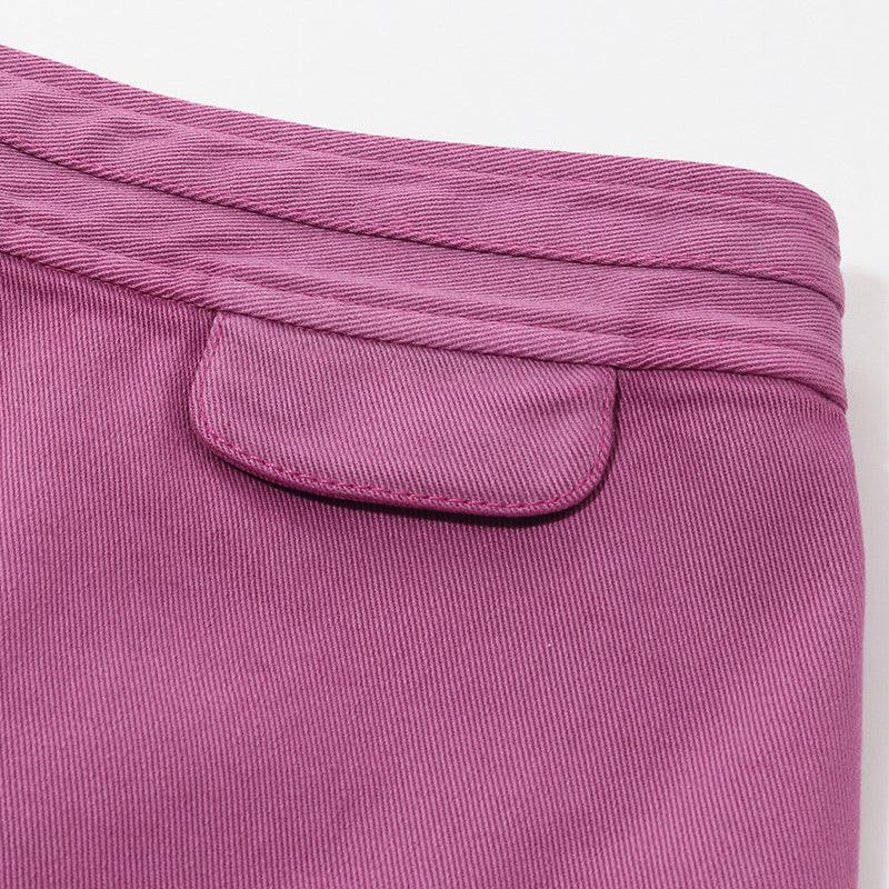 Purple A-Line Mini Skirt GOELIA