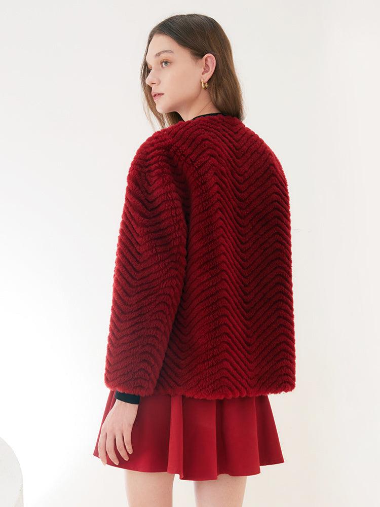 Full Woolen Crop Coat GOELIA