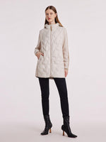 Machine Washable Wool Patchwork Goose Down Garment GOELIA