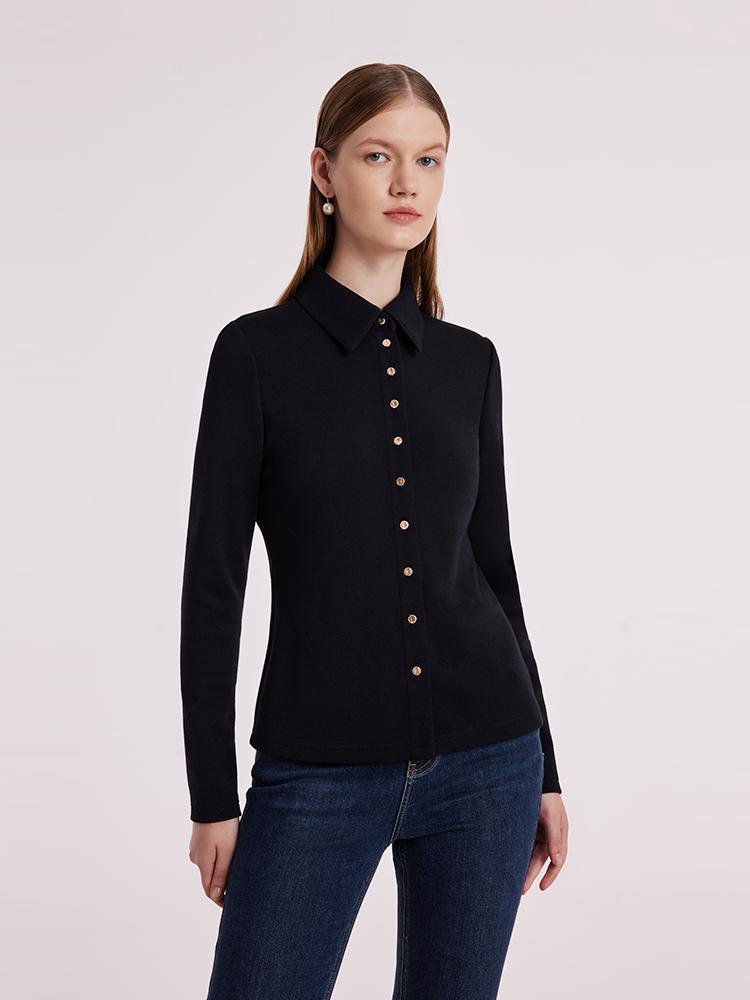 Washable Knitted Woolen Shirt GOELIA