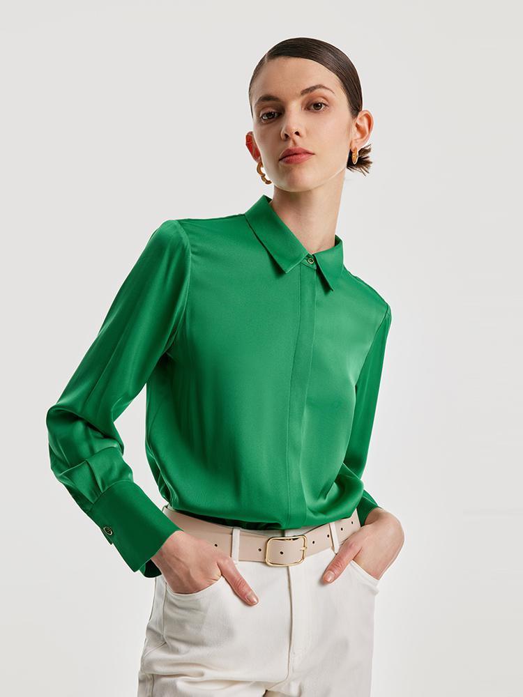 22momme Stretch Silk Shirt GOELIA