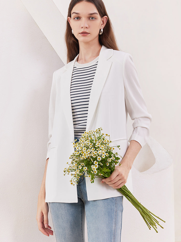 Minimalist One-Button Blazer GOELIA