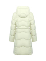 Hooded Slim Mid-Length Goose Down Garment GOELIA